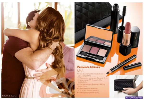kit maquiagem natura UNA